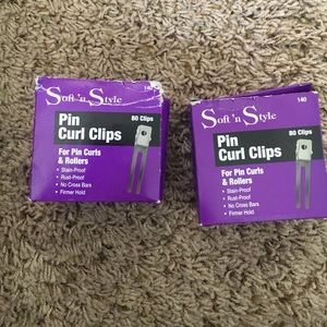 Soft n style pin curl clips (2 boxes)
