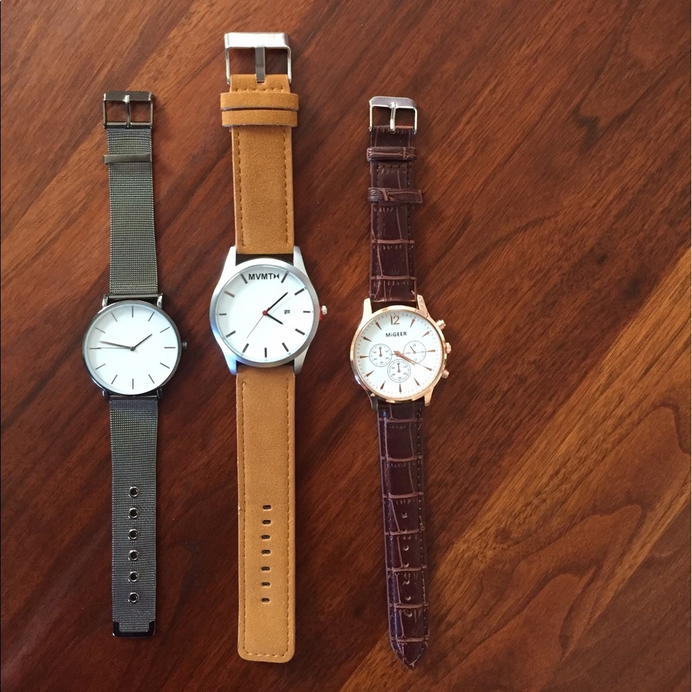 Set of 3 new watches | gender neutral
