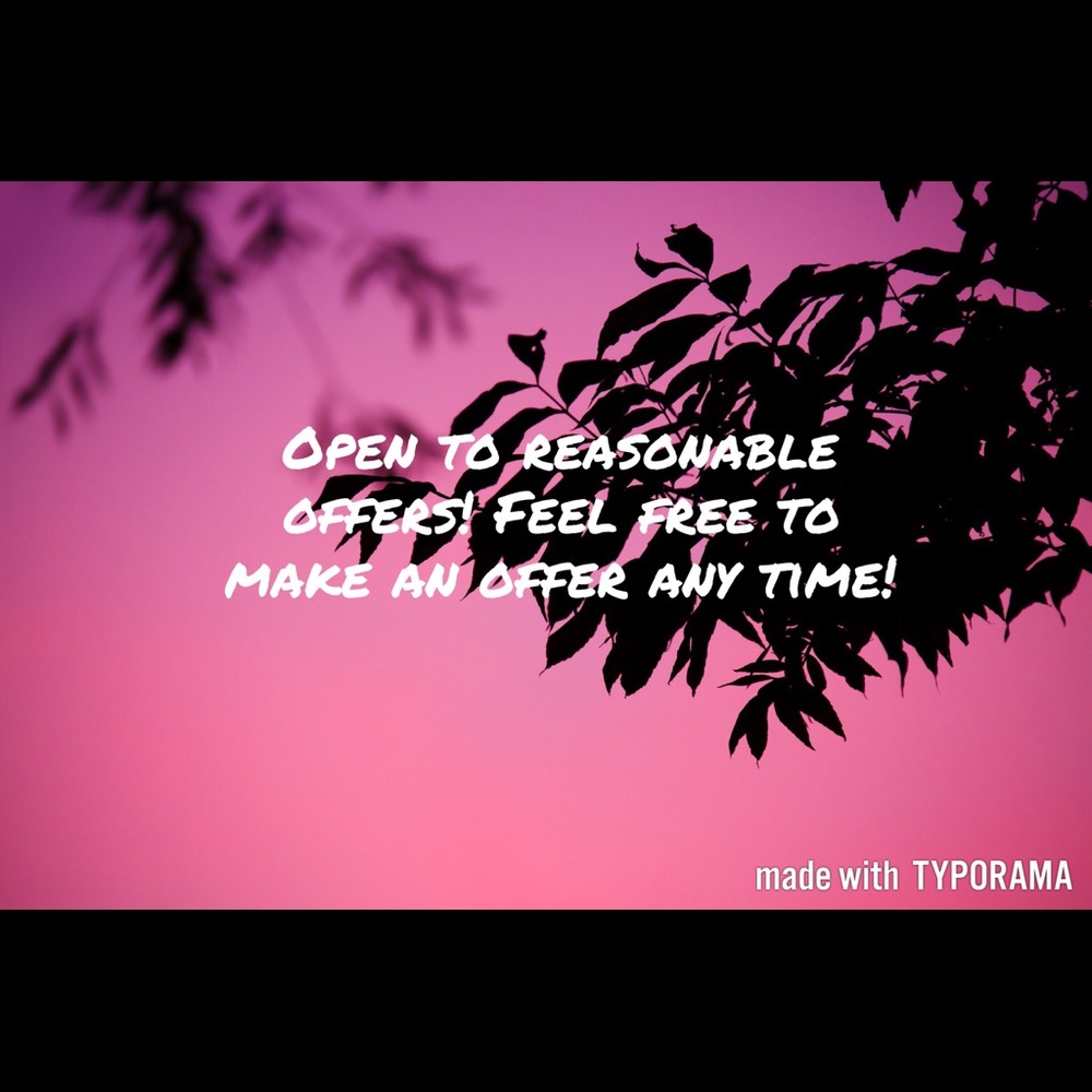 Open to offers!