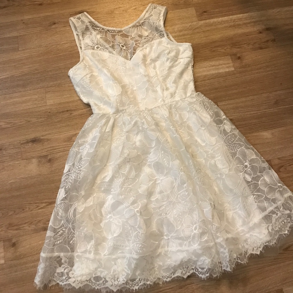 Sweet flower lace dress