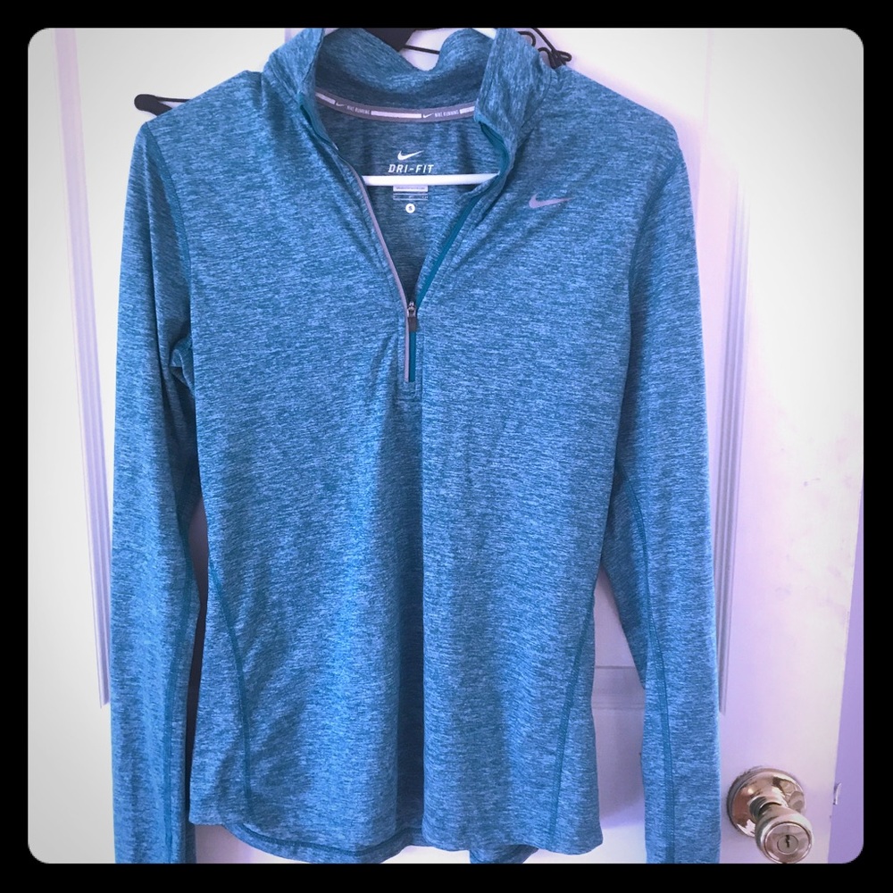 Blue Nike pullover quarter zip