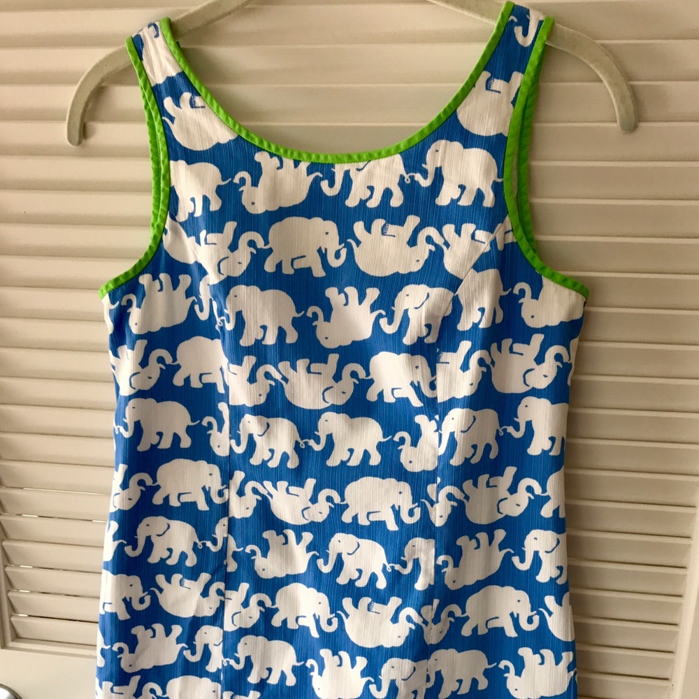 Cute elephant print Lilly Pulitzer Shift Dress