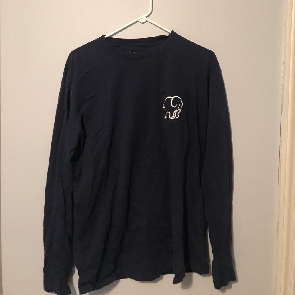 navy blue ivory ella shirt