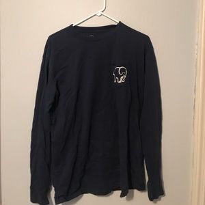 navy blue ivory ella shirt
