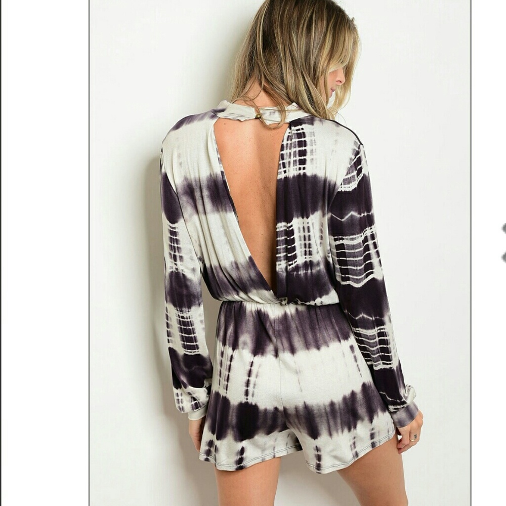 FINAL PRICE Tie Dye romper Size Small - Picture 2 of 2