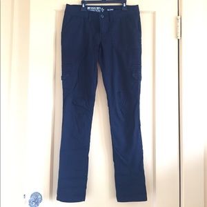 Black Cargo Skinny Pants