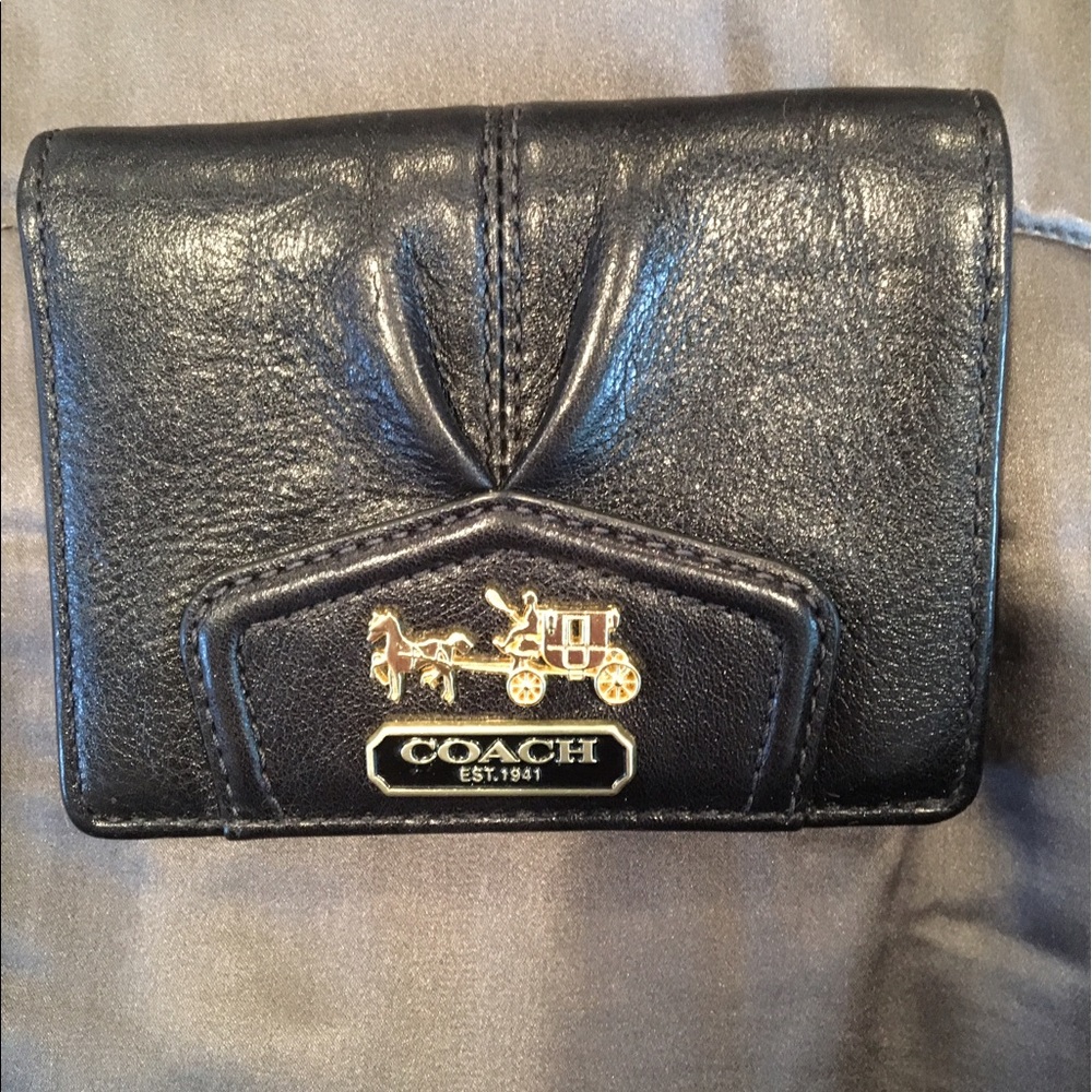 Coach black wallet