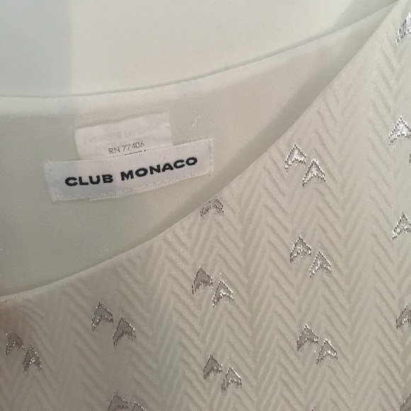 Club Monaco White Top - Picture 3 of 6