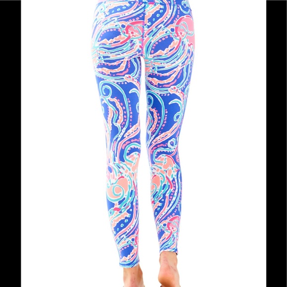 ☎️HP‼️ Lilly Pulitzer Leggings XL JELLIES BE - Picture 3 of 8
