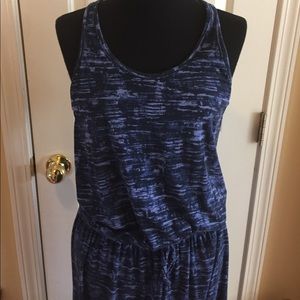 Athleta maxi dress blue MEDIUM