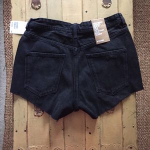 NWT HM H&M BOHO HIGH WAIST CUTOFF JEAN SHORTS 6