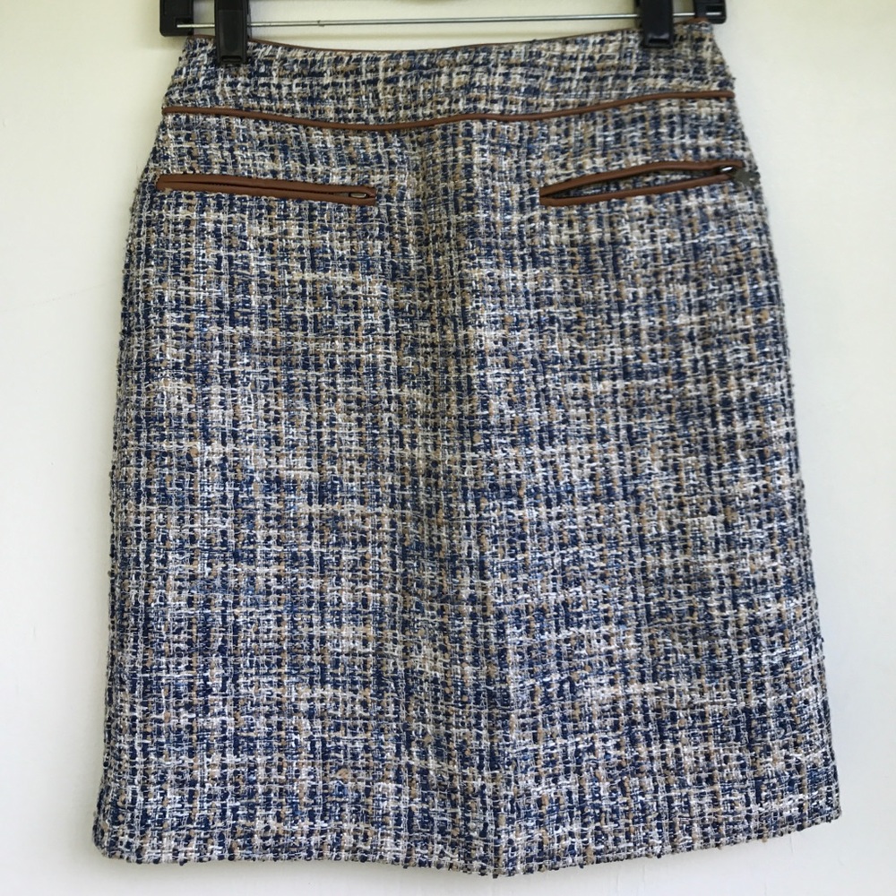 Ann Taylor Petite Tweed Pencil Skirt - Sz 00P