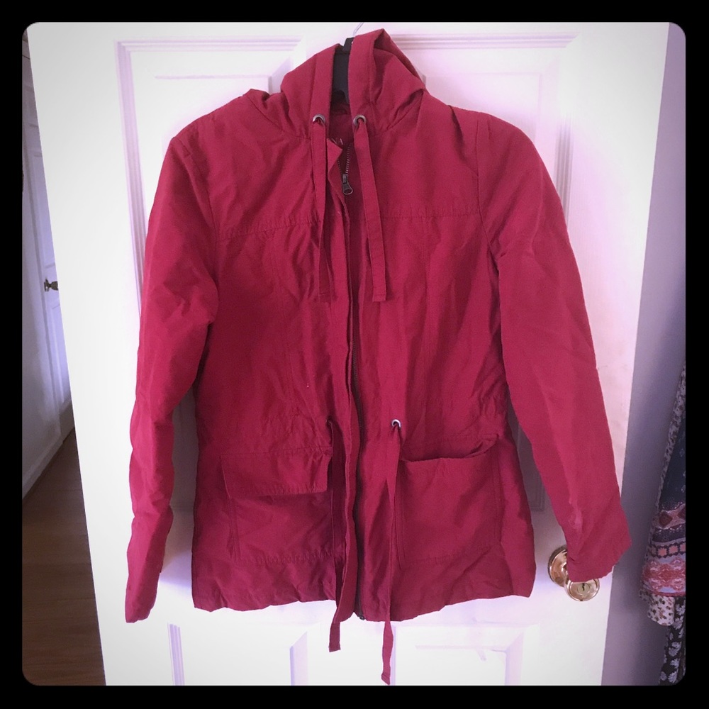 Lightly used rain jacket