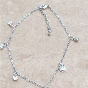 Jewelry - Silver Tone Yellow Enamel Charm Anklet Ankle Jewelry - Silver Tone Yellow Enamel Charm Anklet Ankle