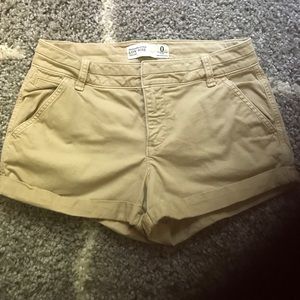 Abercrombie & Fitch Low Rose Khaki Shorts