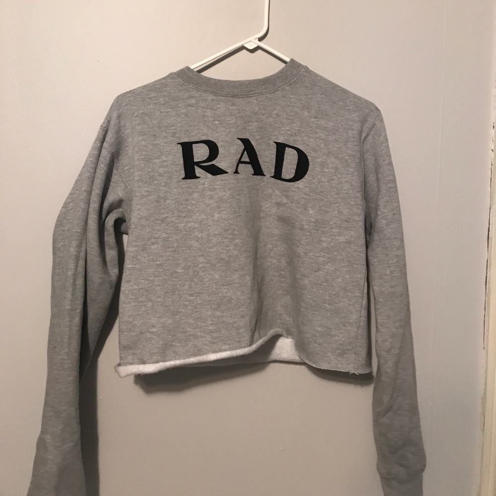 cropped rad sweatshirt