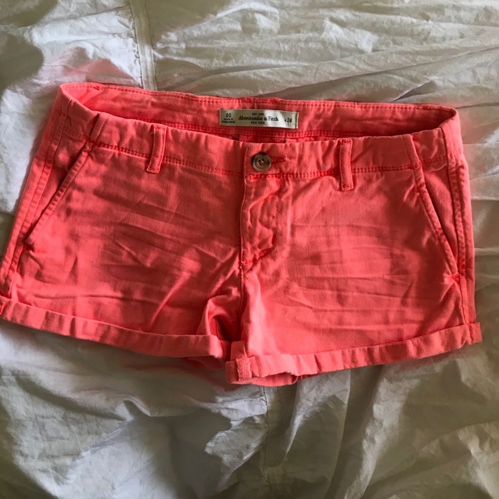 Neon Pink Abercrombie Shorts