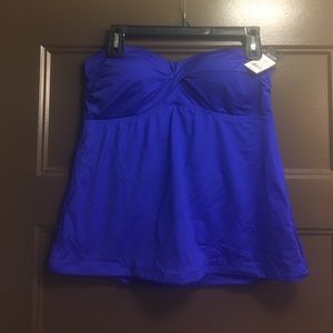 Blue tankini top