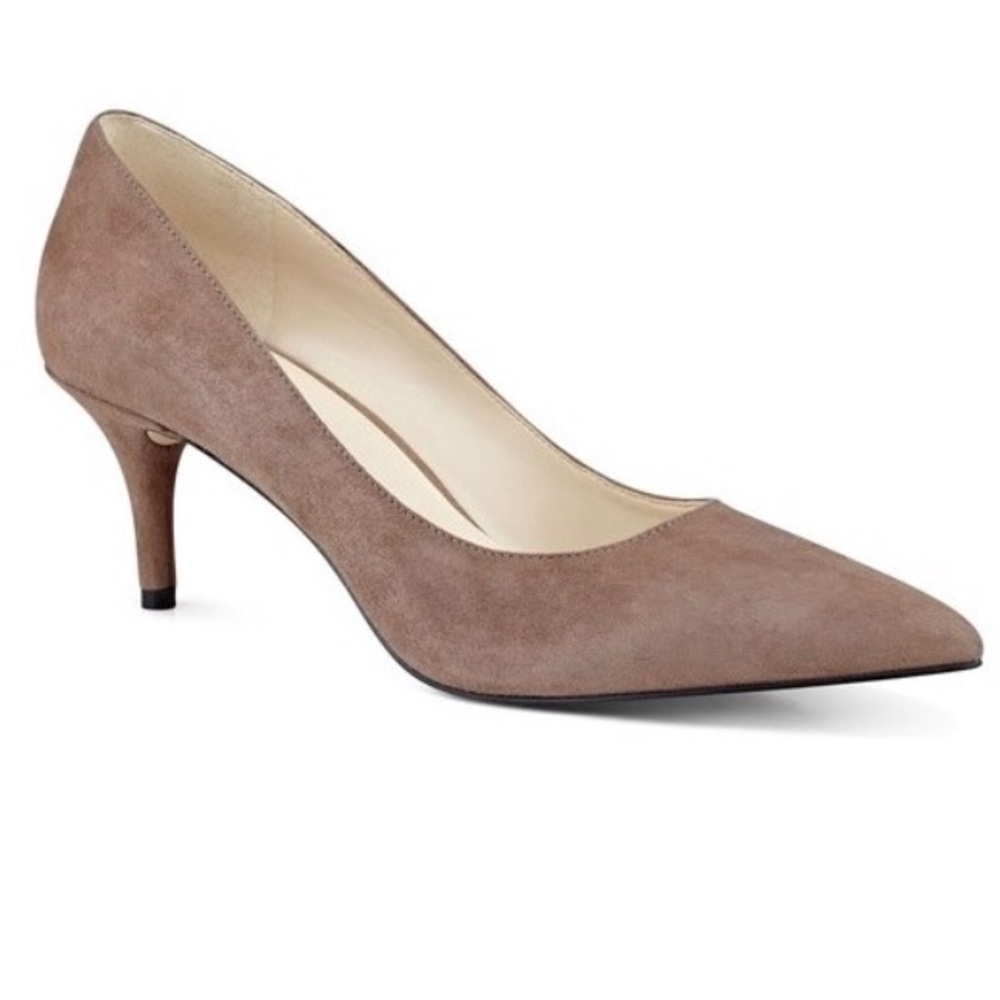 Nine West suede kitten heel