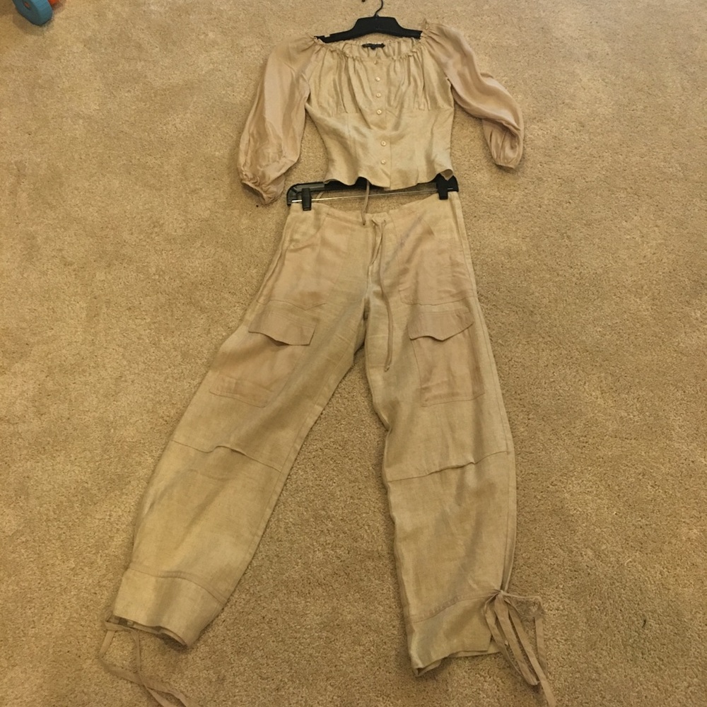 2 piece linen outfit