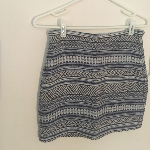 H&M blue mini pencil skirt - Picture 1 of 5