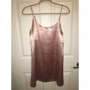Baby Pink Satin Slip Dress