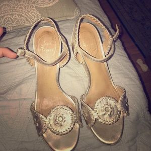 Jack Rogers Clare Wedges Gold