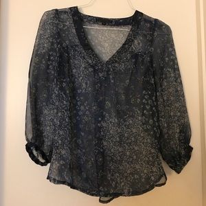 Sheer floral top