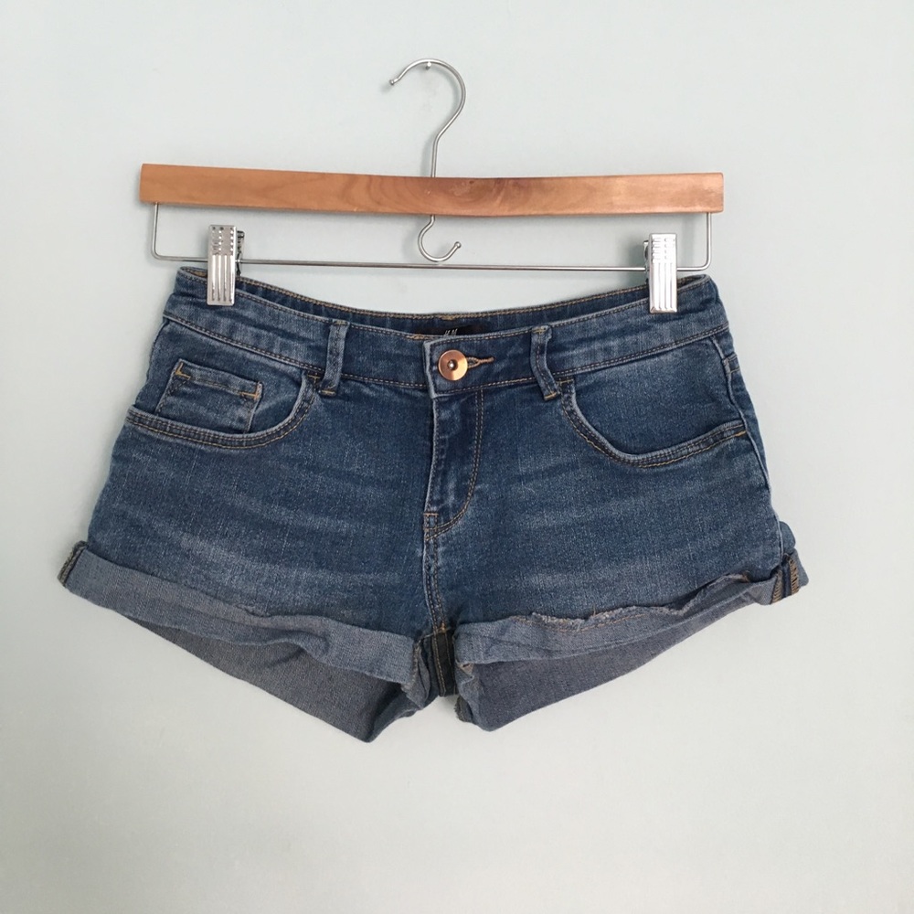 Denim shorts