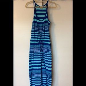 C&C California Striped Maxi Tank Dress