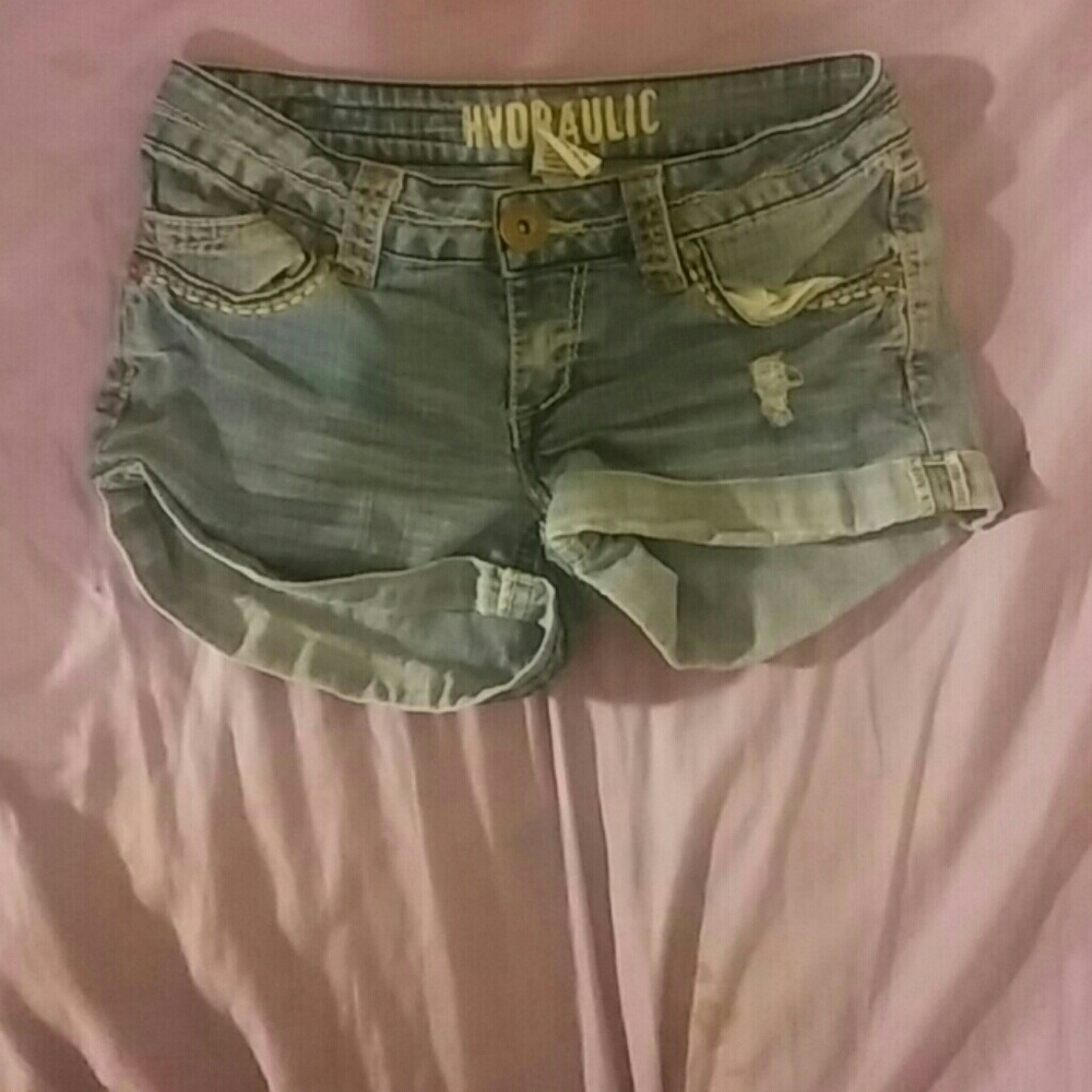 Denim shorts