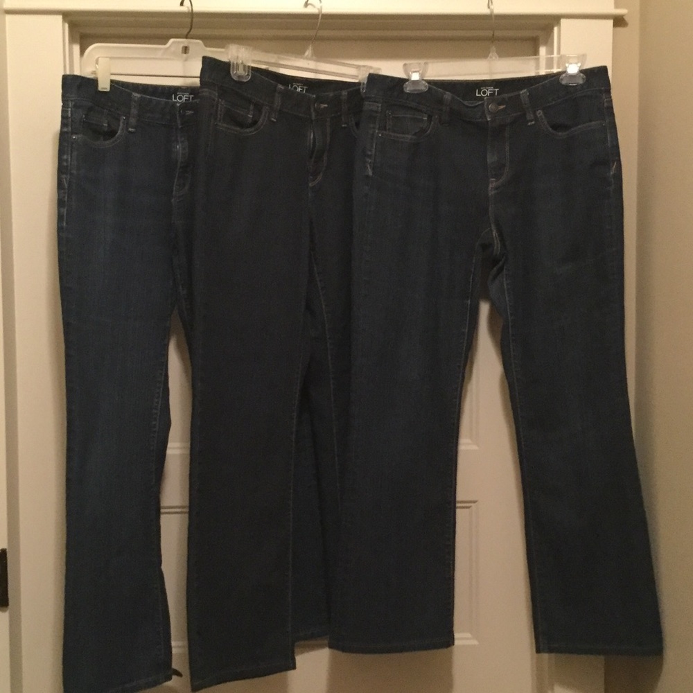 Ann Taylor Loft Curvy Bootcut Jeans size 8