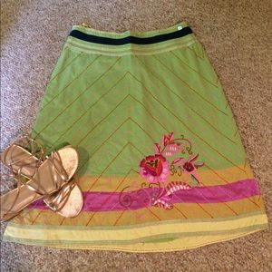 Ted baker Embroidered A line skirt
