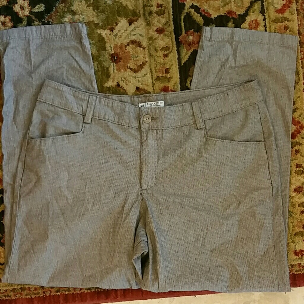 Lee (gray black white blend) cotton slacks