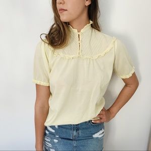 Vintage yellow blouse