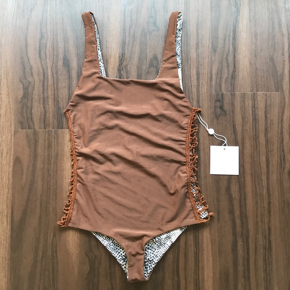 ACACIA SWIMWEAR BORDEAUX ONE PIECE IN COCONUT