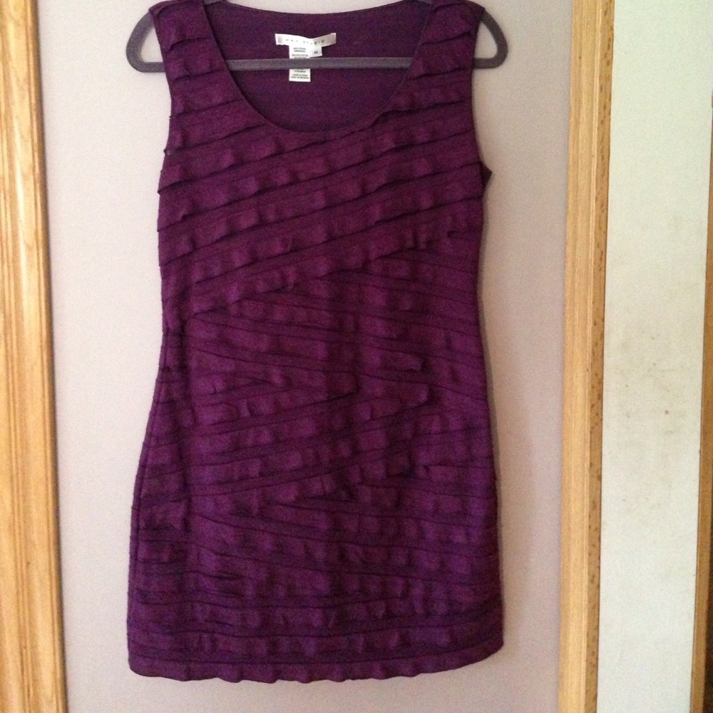 Max Studio Purple Sleeveless Dress