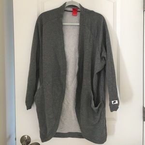 Nike Fleece Open Front Cardigan