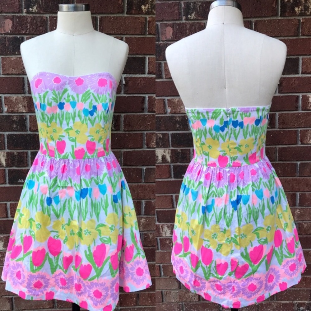 Lilly Pulitzer Floral Line Dance Dress