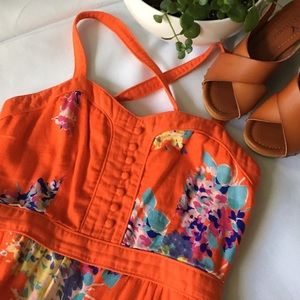 ✨REDUCED✨American Eagle Red Floral Dress ❤️