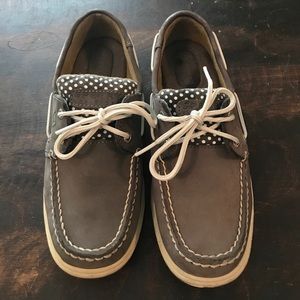 Gray Sperry Topsiders