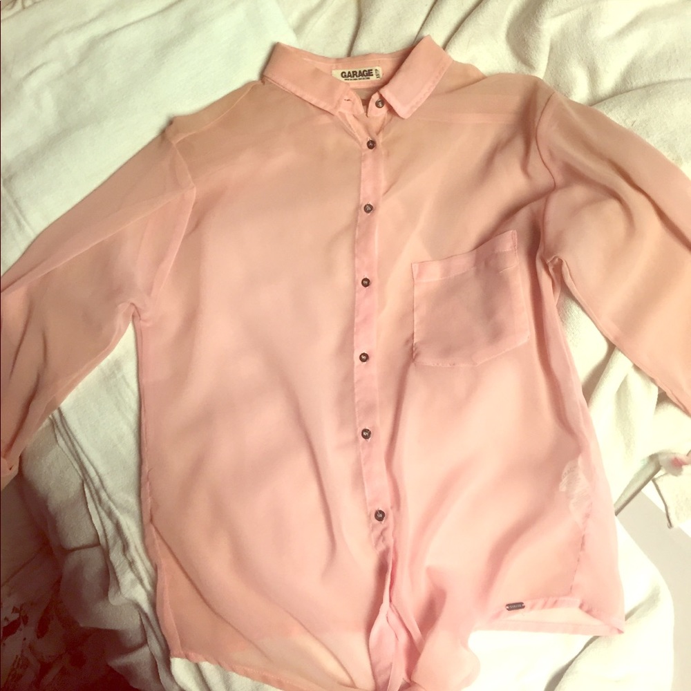 Pink blouse-garage brand