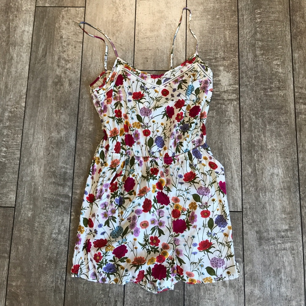 Divided Floral Romper