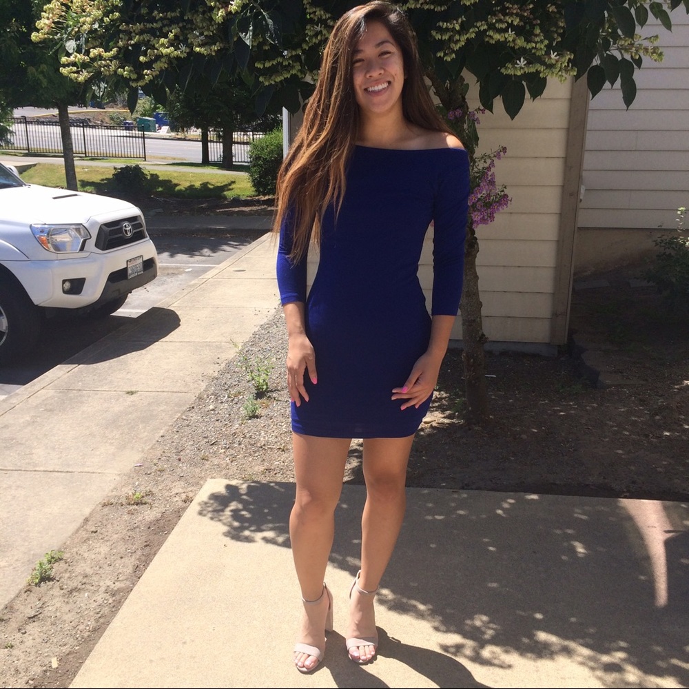 NEW Forever 21 Blue Bodycon Dress