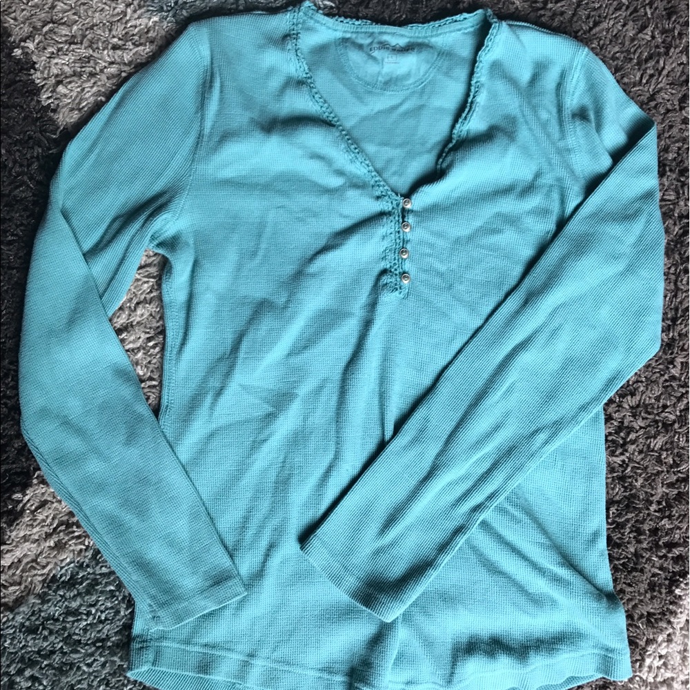 Eddie Bauer Large Blue (periwinkle) thermal shirt