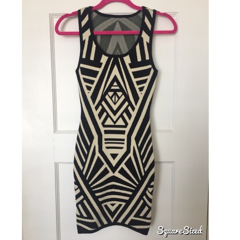 Geometric bodycon dress