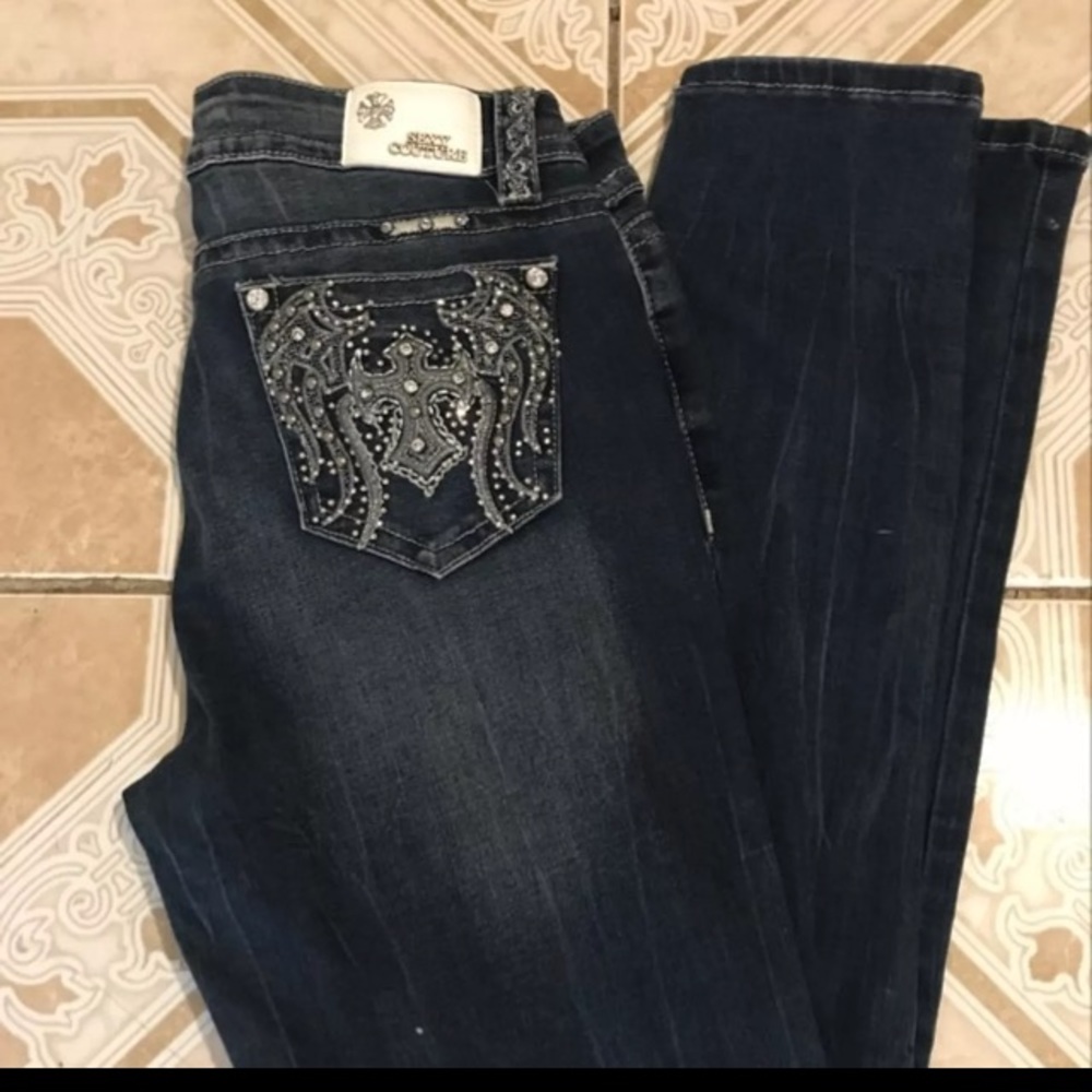 Sexy couture denim jeans