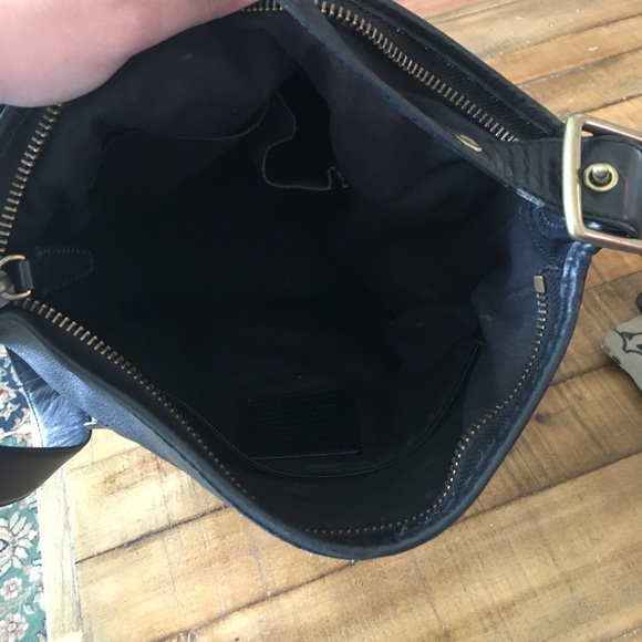 Black studded coach purse and wristlet bundle - Picture 6 of 8