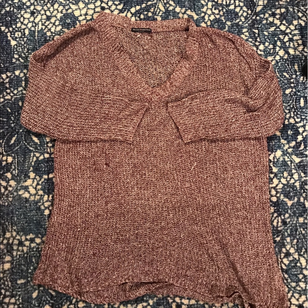 Brandy Melville maroon knit sweater