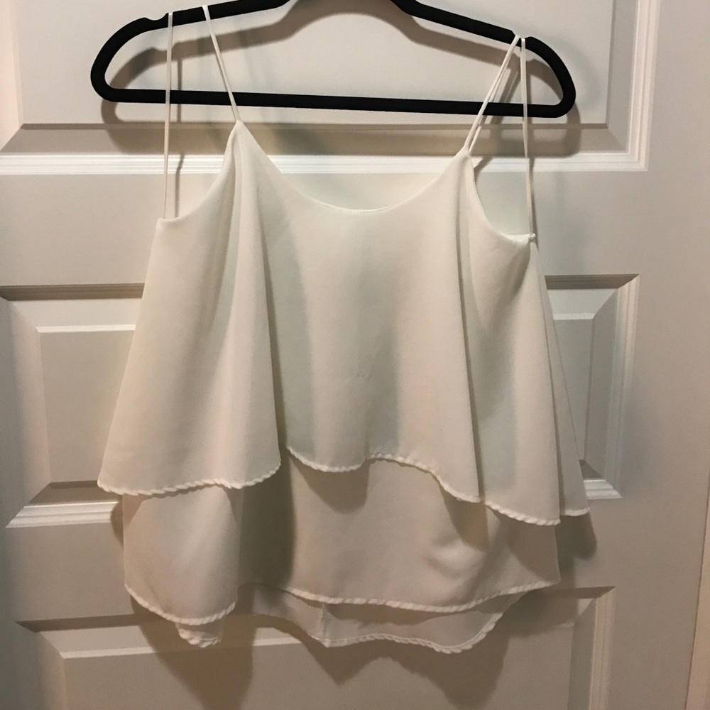 *White Spaghetti Strap blouse*